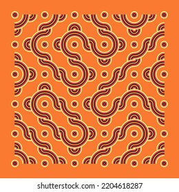 Color truchet tiling connections illustration