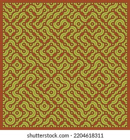 Color truchet tiling connections illustration