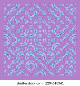 Color truchet tiling connections illustration