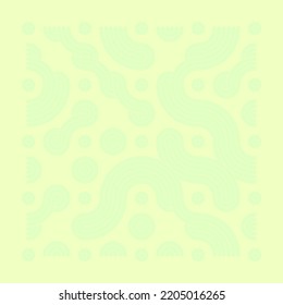 Color truchet tiling connections illustration
