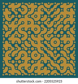 Color truchet tiling connections illustration