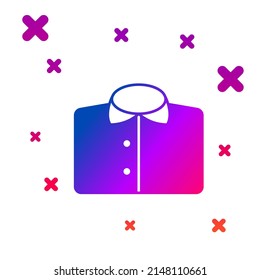 Color T-shirt icon isolated on white background. Gradient random dynamic shapes. Vector