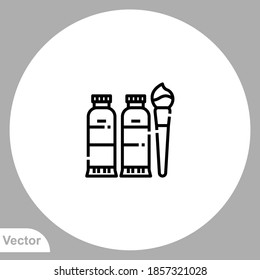 Color tube icon sign vector,Symbol, logo illustration for web and mobile