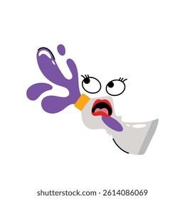 Color tube Vector Sticker. Eps 10 File 
