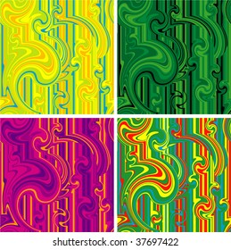 Color turbulence. Vector seamless background.