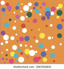 Color Turquoise Dark Polka Dots Green Wallpaper. Play Orange Rainbow Yellow White Red Composition. Circles Blue Kids Multicolor Indigo Print. Colorful Children Purple Pink Pastel Design Pic.