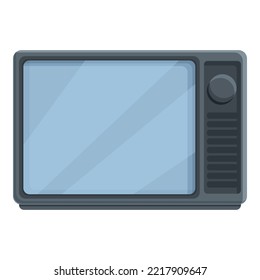 Color Tv Set Icon Cartoon Vector. Music Player. Stereo Device