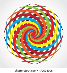 color twister object template design element