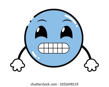 color ups emoji face expression with arms