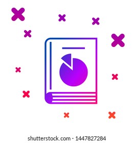 Color User manual icon isolated on white background. User guide book. Instruction sign. Read before use. Gradient random dynamic shapes. Vector Illustration