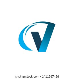 color v line logo design