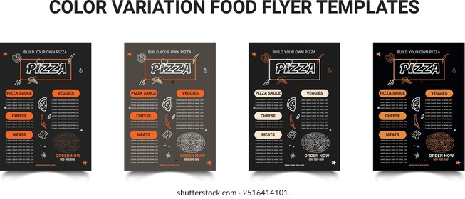 COLOR VARIATION FOOD FLYER TEMPLATES