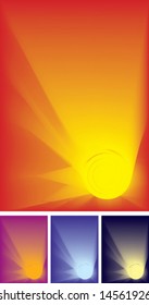 Color variations abstract vector background