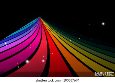 Color vector abstract background  illustration - Vector abstract rainbow background illustration
