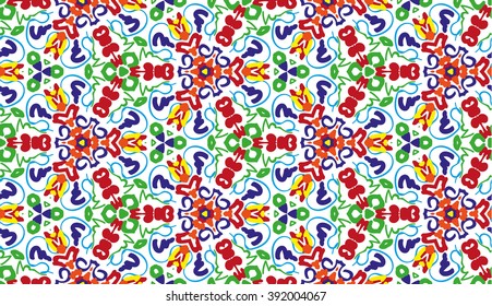 Color vector abstract seamless pattern