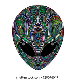 Color vector alien from various patterns