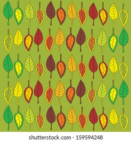 color vector autumn leaves background