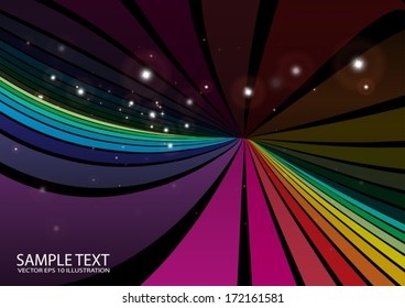Color vector background design illustration template - Abstract vector layout in rainbow colors