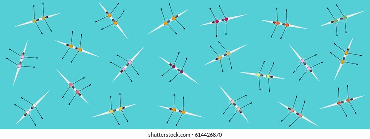 Color vector. Color background with kayaking. Endless texture can be used for wallpaper, textile pattern, pattern fills, web page background, surface textures.