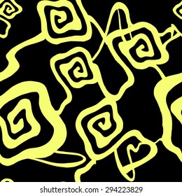 Color vector background. Pattern with meander. Ethnic abstract pattern. Seamless pattern.