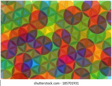 color vector background with symmetrical circles