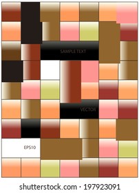 color vector bright squares mosaic with place for your text