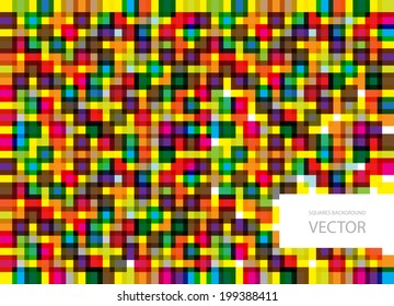 color vector checkered background with frame for your text