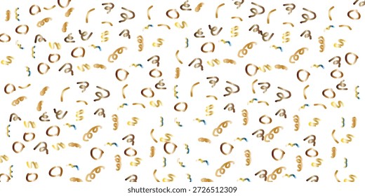 COLOR vector confetti flying randomly banner