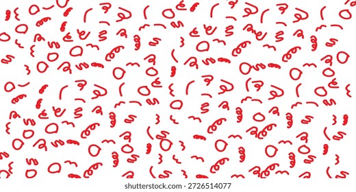 COLOR vector confetti flying randomly banner