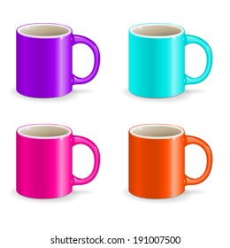 color vector cup object drink ceramic