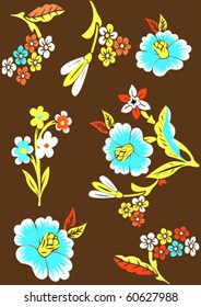color vector design on brown background