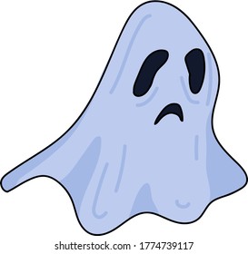 Color vector drawing of a cast with an open mouth