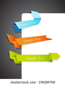 Color vector edge ribbons. 