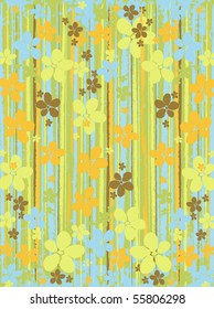 Color vector floral background