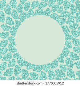 color vector frame of autumn branches