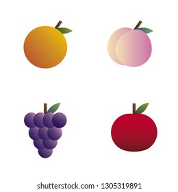 color vector fruits