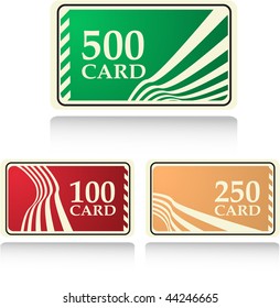 the color vector gift and bonus cards