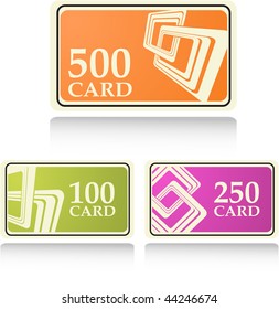 the color vector gift and bonus cards