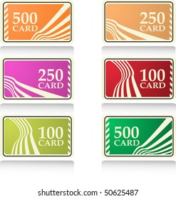 the color vector gift and bonus cards set