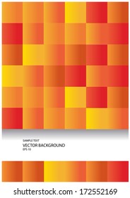 color vector gradient mosaic squares background with frame for your text