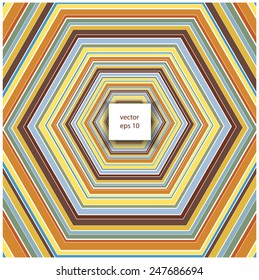 color vector hexagon frame