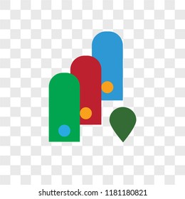 Color vector icon isolated on transparent background, Color logo concept