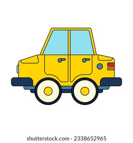 Color vector icon with toys car, truck. Engaging and interactive toys that spark creativity and imagination. Designed for kids. Encourage playtime and ignite the joy of discovery with children's toys.