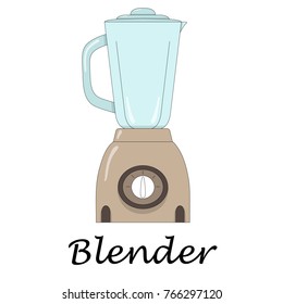 Color vector illustration of the blender.