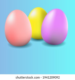 color vector illustration, Easter eggs