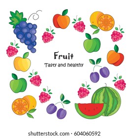 Color vector illustration. Fruit icon