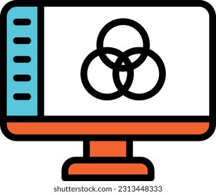farbige Vektorgrafik auf transparentem Hintergrund. Hochwertige Symbole. Zeilenfarbige Vektorsymbole für Konzept und Grafikdesign.