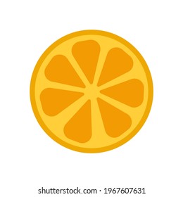 Farbvektorgrafik einer Orange.
