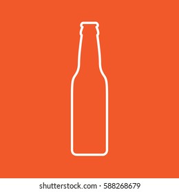 Color vector image of beer bottle.