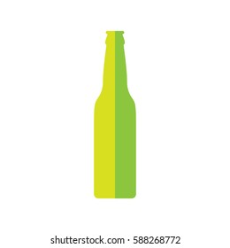 Color vector image of beer bottle.